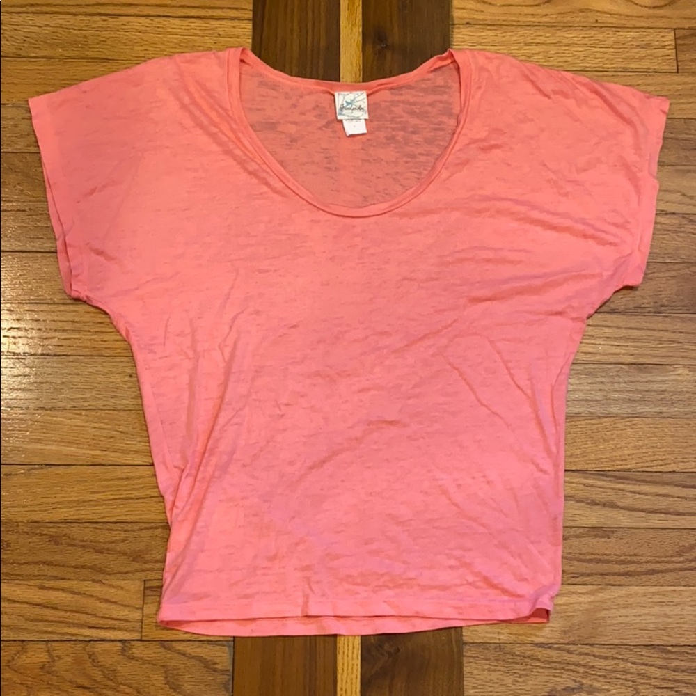 Freeloader Pink/Coral Slouchy Tee